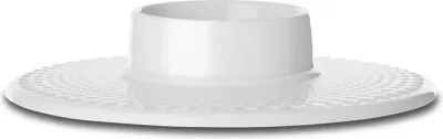 Подсвечник Lyngby na swiece adwentowa Rhombe, фарфор, 3×14,5 см, белый