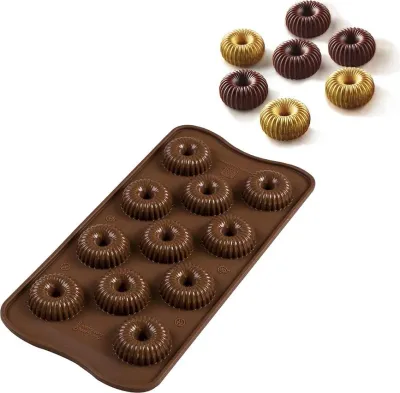 Форма для выпечки Silikomart Forma do czekoladek Scg49 Choco Crown, круглая, силикон