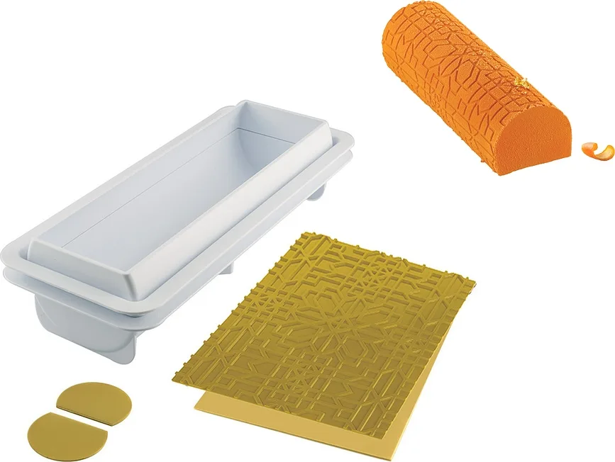 Форма для выпечки Silikomart Forma do ciasta Maya Bûche, овальная, силикон, 25×8 см