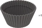 Форма для выпечки Silikomart do muffinek Silfry szare, круглая, силикон, Ø 6,8 см, 6 шт — фото 1