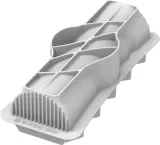 Форма для выпечки Silikomart Forma do ciasta 3D Buche Spin, овальная, силикон, 25×8,4 см — фото 2