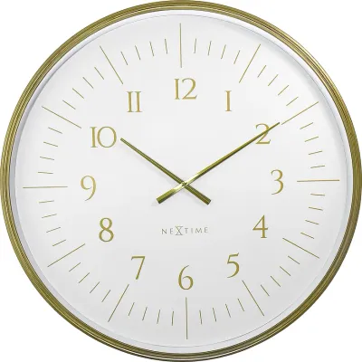 Настенные часы NeXtime Galaxy Large, пластик, Ø77 см, белые