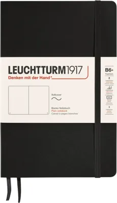 Блокнот Leuchtturm 1917, w miekkiej oprawie + 123 strony, A5, чёрный