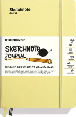 Блокнот Leuchtturm 1917, Sketchnote Journal, A5, жёлтый