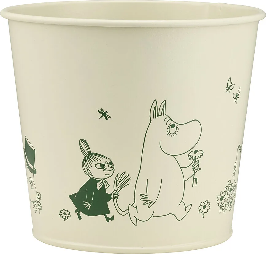 Горшок Muurla Muminki Gardenia, металл, 14 см, зелёный