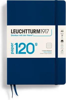 Блокнот Leuchtturm 1917, w twardej oprawie Edition 120 203 strony, A5, в линейку, синий