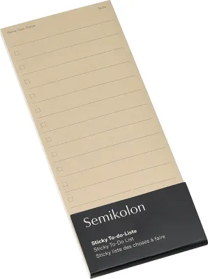 Блокнот Semikolon, lista zadan samoprzylepny, A5, коричневый