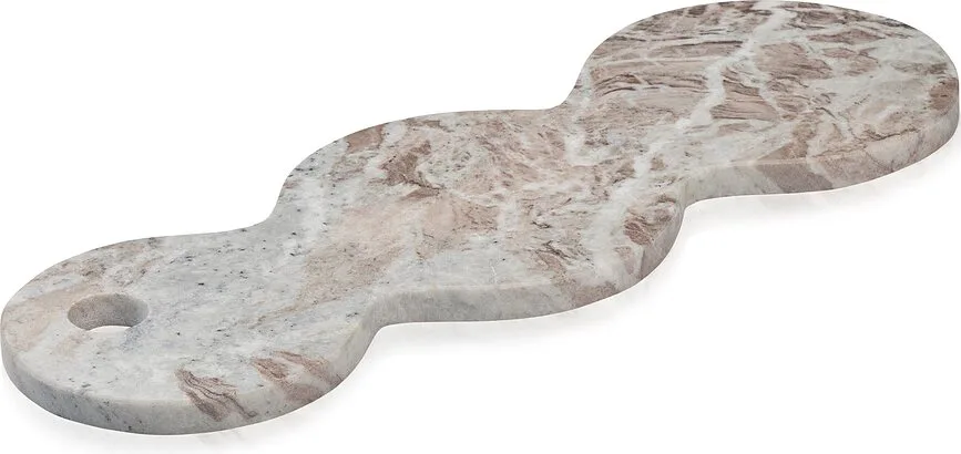 Подставка для украшений Humdakin Oslo Marble, прямоугольная, мрамор, 40×14,1 см, коричневая