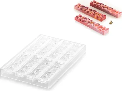 Форма для выпечки Silikomart Forma do czekoladek Goccia z tritanu, овальная, пищевой пластик, 12×2,5 см