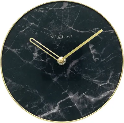 Настольные часы NeXtime Marble Table, металл, Ø20 см