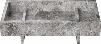 Подставка для украшений Blomus Abento, прямоугольная, мрамор, 30×18 см, серая