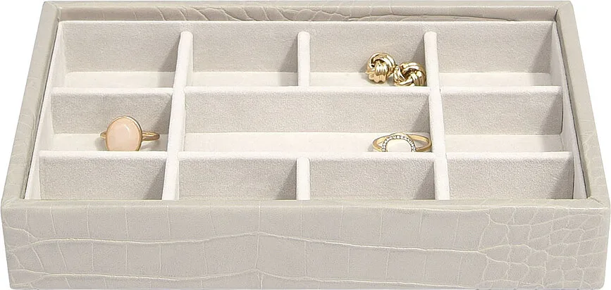 Шкатулка для украшений Stackers, прямоугольная, экокожа, 18×12,5 см