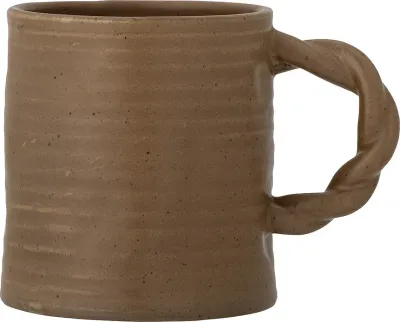Кружка Bloomingville Reanna, 500 мл, каменная керамика, коричневая