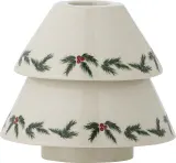 Подсвечник Bloomingville swiateczny Berry choinka, керамика, 9×10 см, белый — фото 1