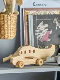 Статуэтка Bloomingville wiszaca Mini samolot, дерево, 9,5 см, бежевая — фото 5