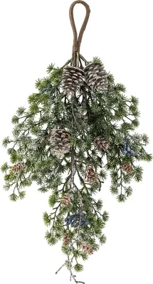 Искусственное растение Хвоя Bloomingville Girlanda Cedar sosna, пластик, 8 см, зелёное