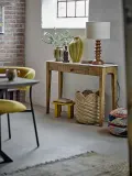 Ваза Bloomingville Abella Каменная керамика, 35.5 см, желтый — фото 4