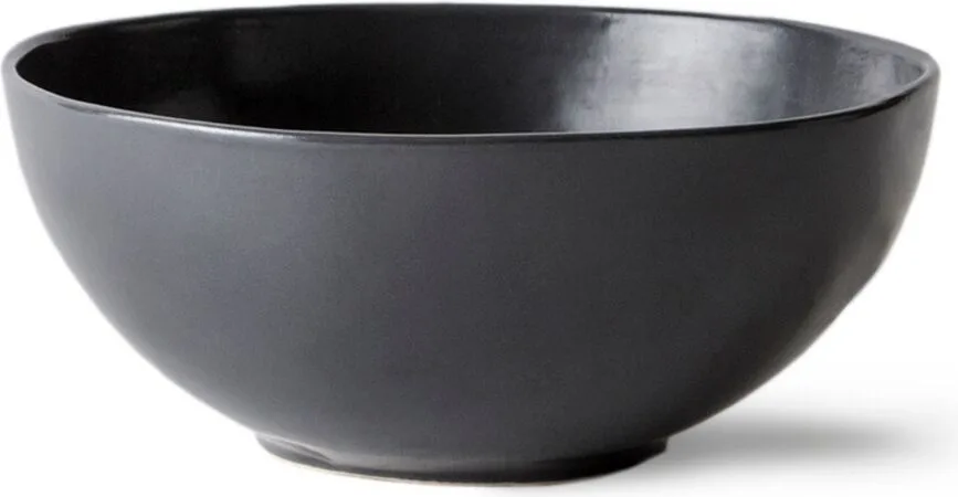 Салатник KnIndustrie Grés Anthracite, каменная керамика, чёрный, мисочка 16 см