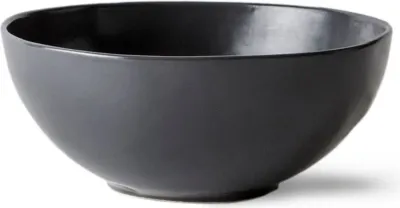 Салатник KnIndustrie Grés Anthracite, каменная керамика, чёрный, мисочка 16 см