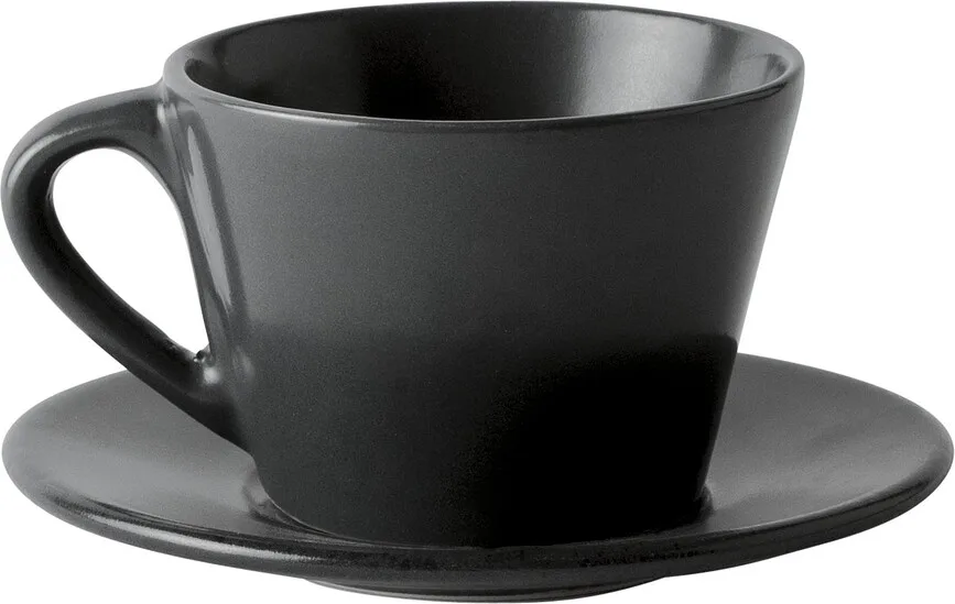 Чашка KnIndustrie Grés Anthracite, 290 мл, каменная керамика, чёрная
