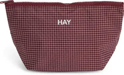 Косметичка HAY Grid S, красная, полиэстер
