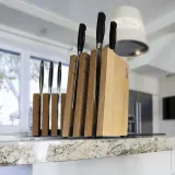 Держатель для ножей магнитный Artelegno Milano 3 bukowego, дерево, 15×14,4×27,2 см — фото 2
