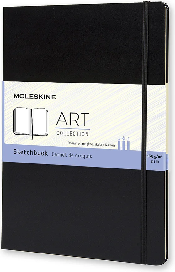 Блокнот Moleskine, 96 stron, A4, чёрный
