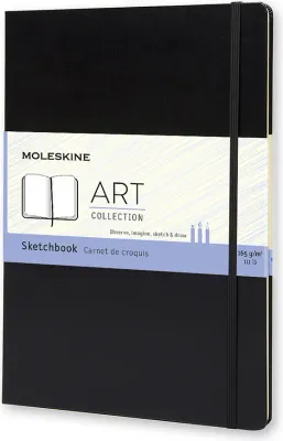 Блокнот Moleskine, 96 stron, A4, чёрный