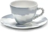 Чашка с блюдцем Serax Les Objets Mouleversants, 200 мл, фарфор, синяя — фото 1