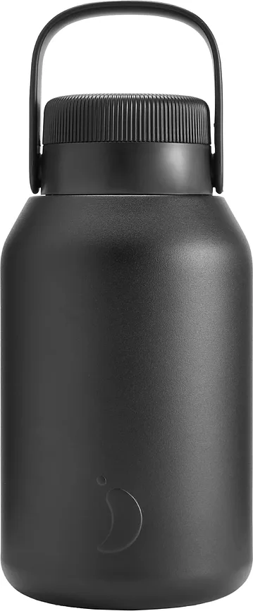Термокружка Chilly's Bottles, Series 2 Big Mouth, 2 л, нержавеющая сталь, чёрная