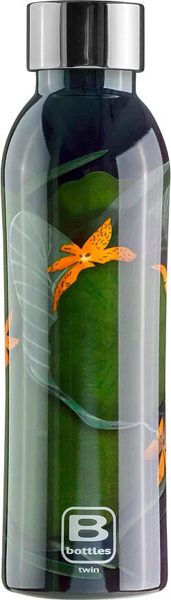 Бутылка для воды Casa Bugatti BBottles Flora, 500 мл, нержавеющая сталь, зелёная