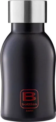 Бутылка для воды Casa Bugatti BBottles Matt, 250 мл, нержавеющая сталь, чёрная