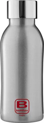 Бутылка для воды Casa Bugatti BBottles Glazed, 350 мл, нержавеющая сталь, серебристая