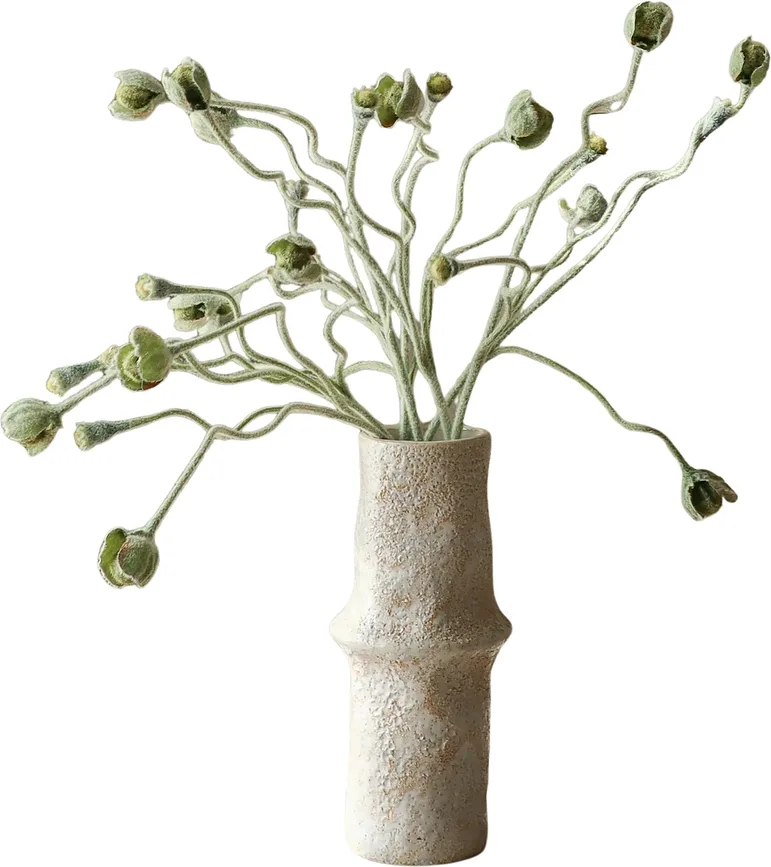 Искусственный цветок Мак Botane Poppy Bud, пластик, 61 см, зелёный
