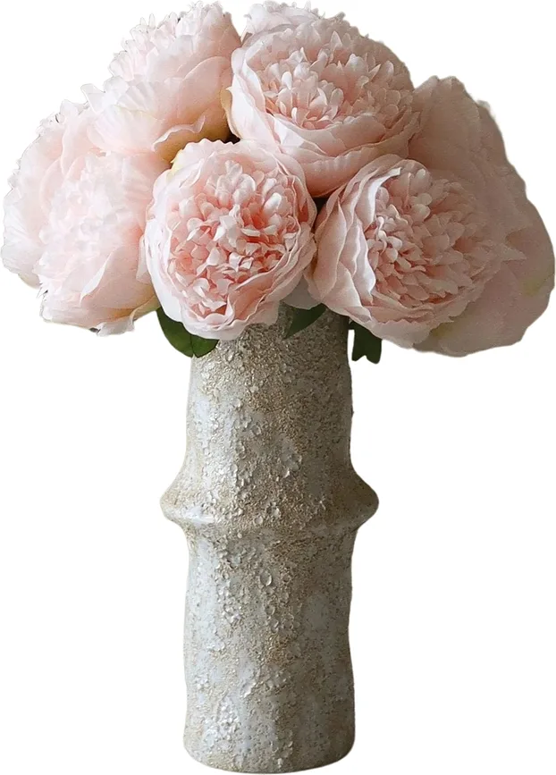 Искусственный цветок Пион Botane piwonie, пластик, 33 см, розовый