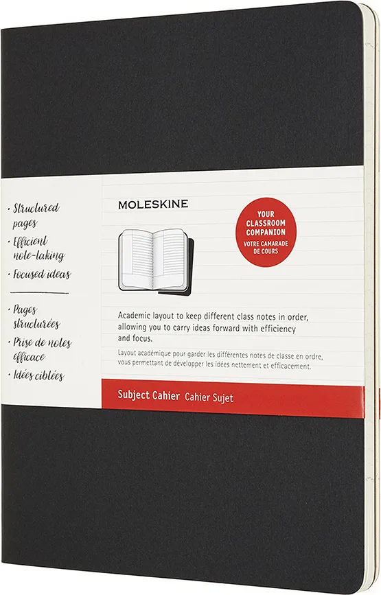 Набор блокнотов Moleskine, Subject Cahier XL 160 stron, B5, 2 шт