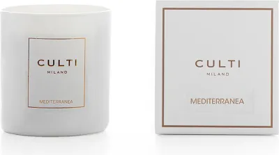 Свеча ароматическая Culti Milano «Mediterranea biala w blyszczacym szkle»