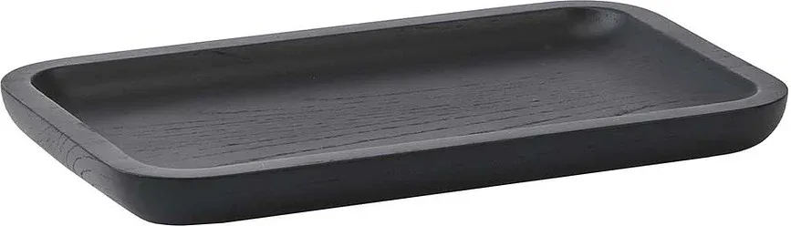 Подставка для украшений Aquanova Cole, прямоугольная, дерево, 25,4×15,5 см, чёрная