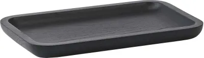 Подставка для украшений Aquanova Cole, прямоугольная, дерево, 25,4×15,5 см, чёрная