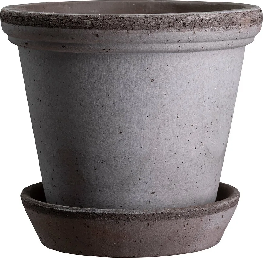 Горшок Bergs Potter Flora, керамика, 16 см, серый
