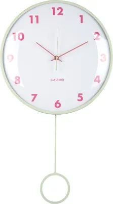 Настенные часы Karlsson Cheeky Dome, металл, 61,5 см, зелёные