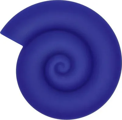 Подставка под горячее OYOY Nautilus, силикон, 16,5×15 см, синяя