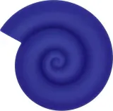 Подставка под горячее OYOY Nautilus, силикон, 16,5×15 см, синяя — фото 1