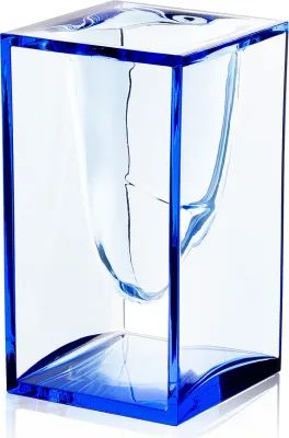 Органайзер настольный Lexon Liquid Pot, пластик, 8,3×8,3 см, синий