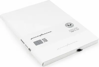 Блокнот Pininfarina Segno, z kamiennego papieru wodoodporny Pininfarina Flexi 128 stron, A5, в линейку, белый