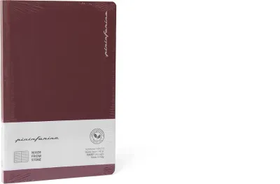 Блокнот Pininfarina Segno, z kamiennego papieru wodoodporny Pininfarina 128 stron, A5, в линейку, красный