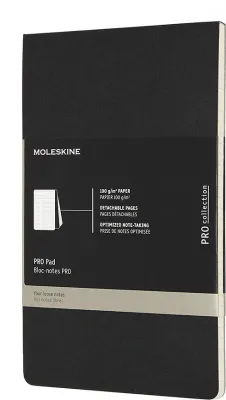 Блокнот Moleskine, reporterski Pro Pad L czarny, A5, чёрный