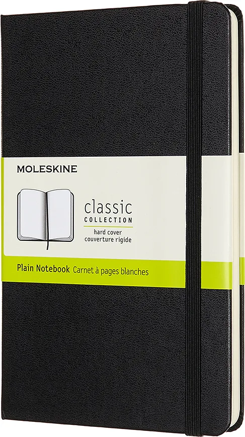 Блокнот Moleskine, Classic M 208 stron, A5, чёрный