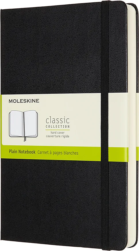 Блокнот Moleskine, Classic L 400 stron, A5, чёрный