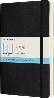 Блокнот Moleskine, Classic L 400 stron czarny, A5, в точку, чёрный